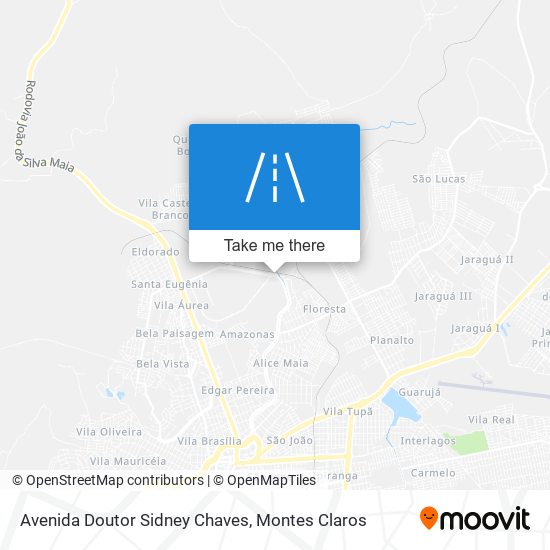 Mapa Avenida Doutor Sidney Chaves