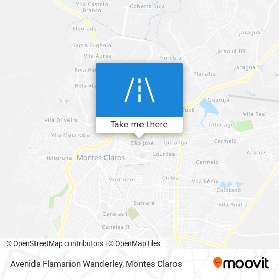 Mapa Avenida Flamarion Wanderley