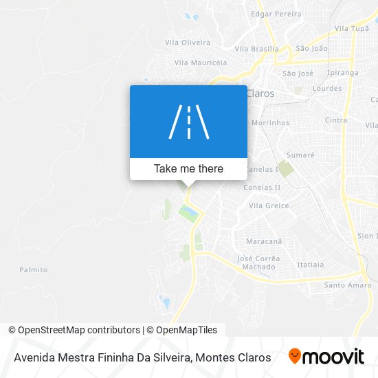 Mapa Avenida Mestra Fininha Da Silveira