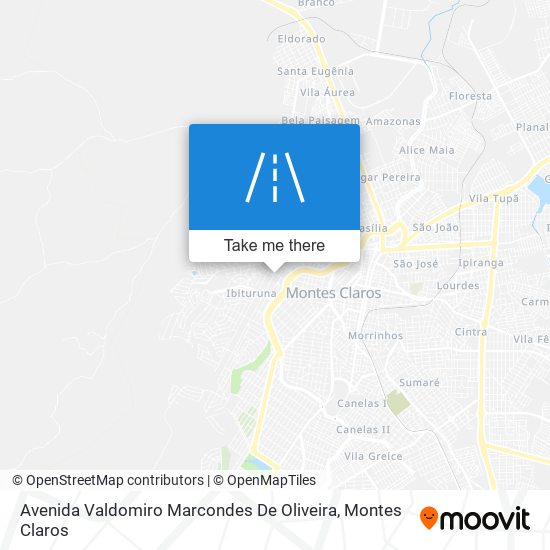 Mapa Avenida Valdomiro Marcondes De Oliveira