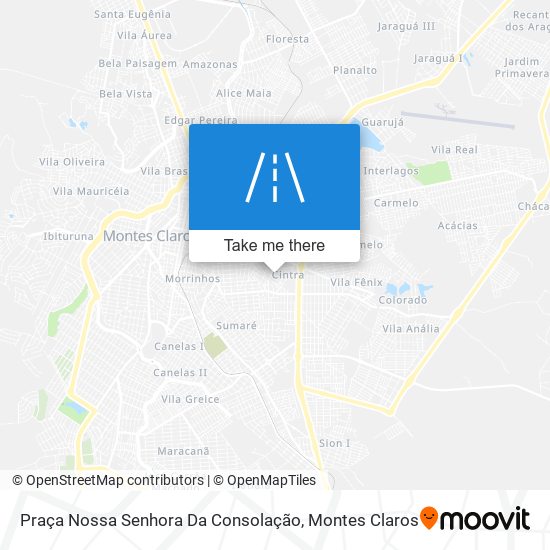 Mapa Praça Nossa Senhora Da Consolação