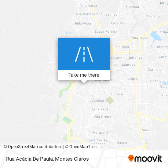 Mapa Rua Acácia De Paula