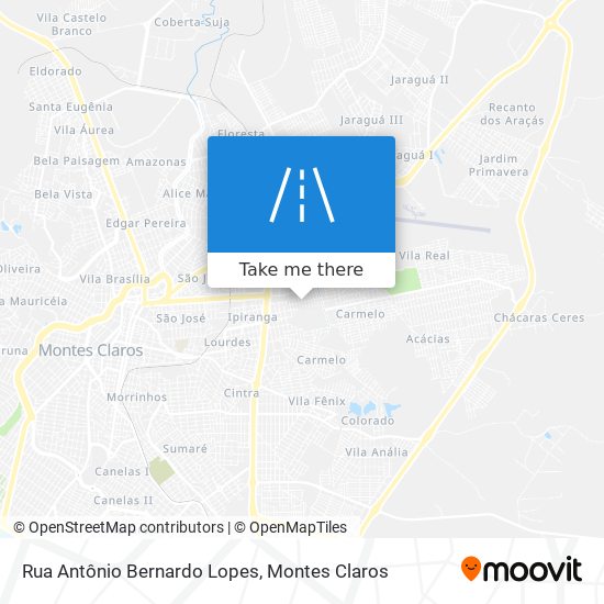 Mapa Rua Antônio Bernardo Lopes