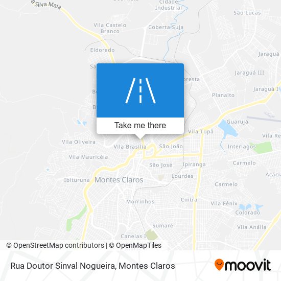 Mapa Rua Doutor Sinval Nogueira