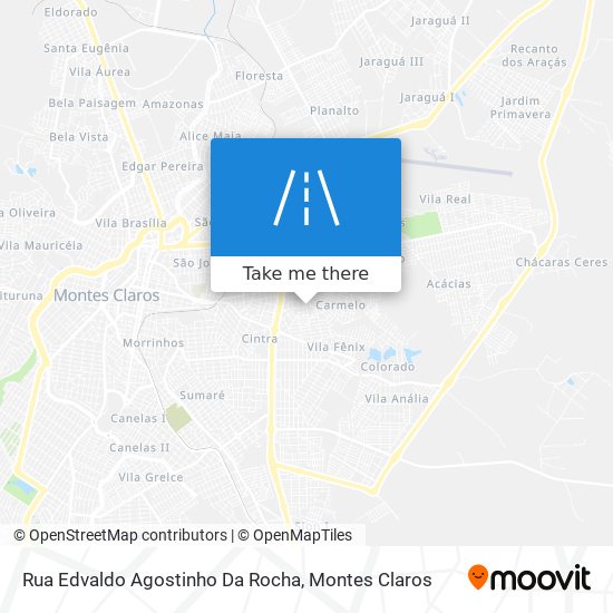 Mapa Rua Edvaldo Agostinho Da Rocha