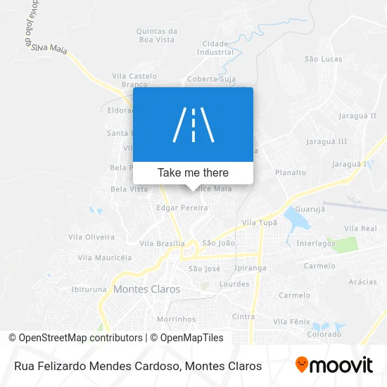 Rua Felizardo Mendes Cardoso map