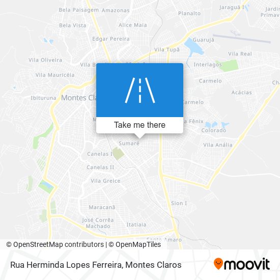 Mapa Rua Herminda Lopes Ferreira