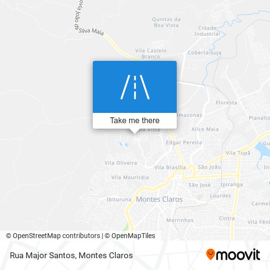 Rua Major Santos map