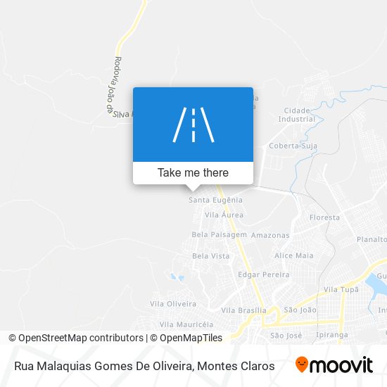 Mapa Rua Malaquias Gomes De Oliveira