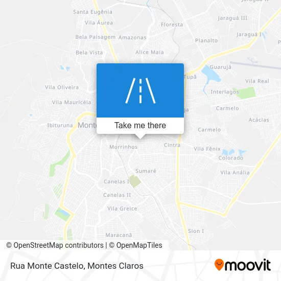 Rua Monte Castelo map
