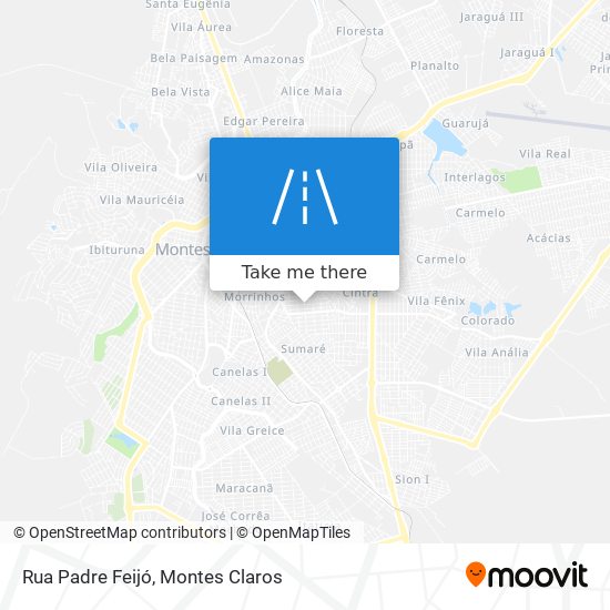 Mapa Rua Padre Feijó