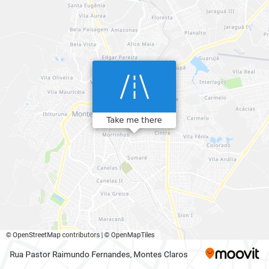 Mapa Rua Pastor Raimundo Fernandes