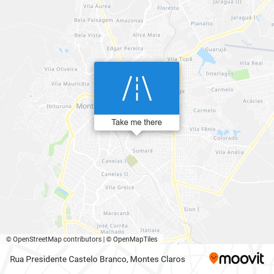 Rua Presidente Castelo Branco map