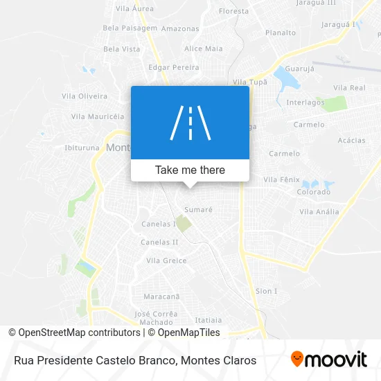 Rua Presidente Castelo Branco map