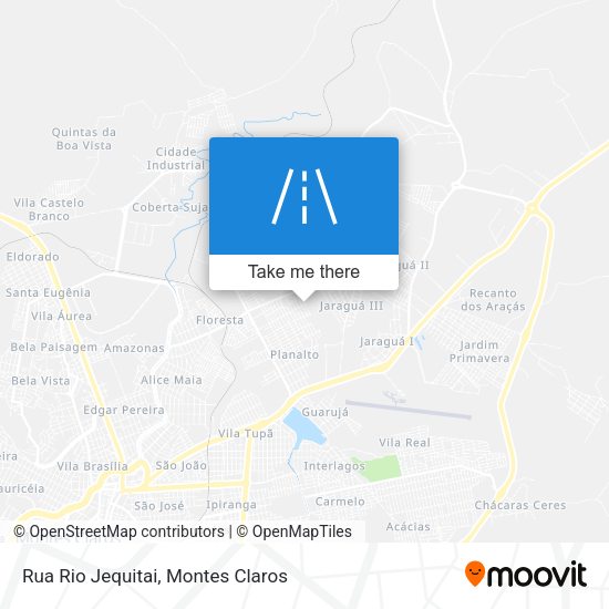 Rua Rio Jequitai map