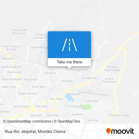 Rua Rio Jequitai map