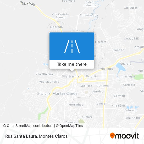 Mapa Rua Santa Laura