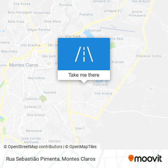 Mapa Rua Sebastião Pimenta