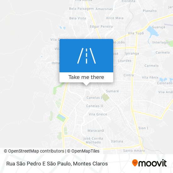 Mapa Rua São Pedro E São Paulo