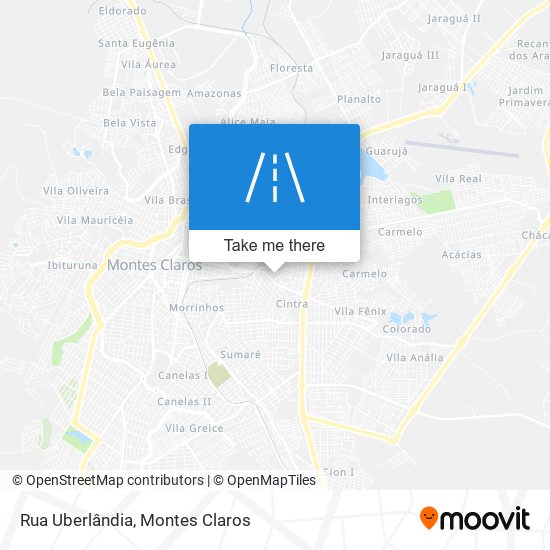 Mapa Rua Uberlândia