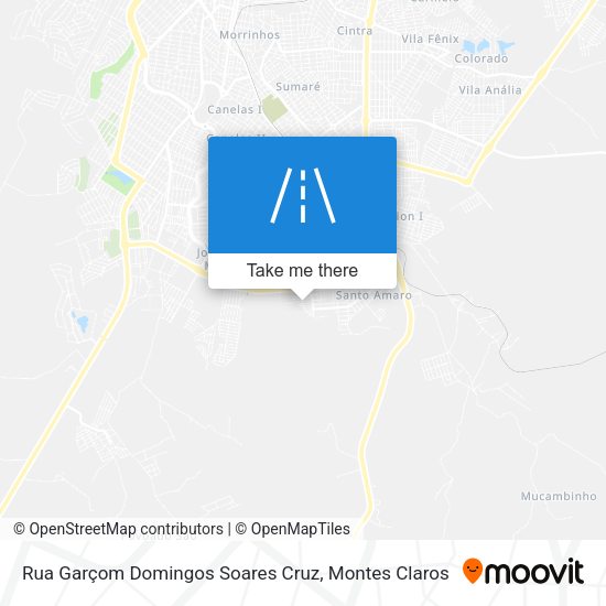 Rua Garçom Domingos Soares Cruz map