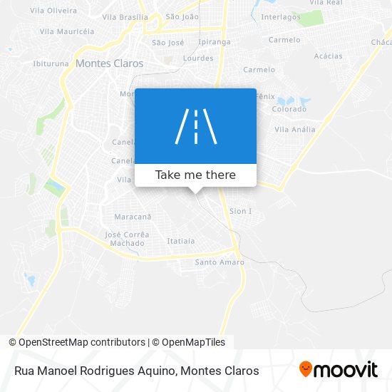 Mapa Rua Manoel Rodrigues Aquino