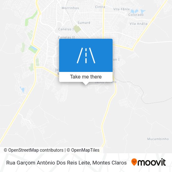 Rua Garçom Antônio Dos Reis Leite map