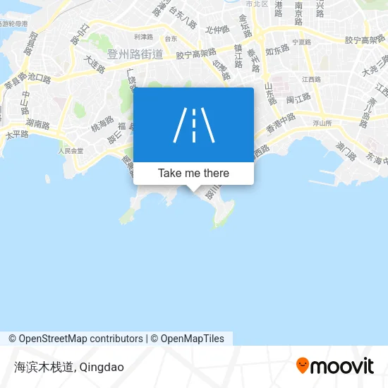 海滨木栈道 map