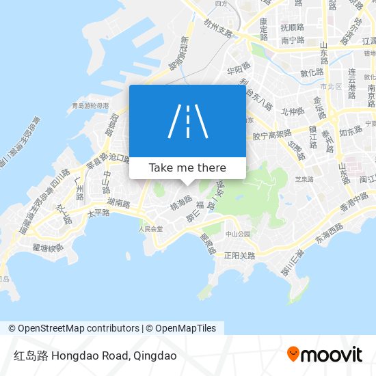 红岛路 Hongdao Road map