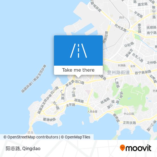 阳谷路 map