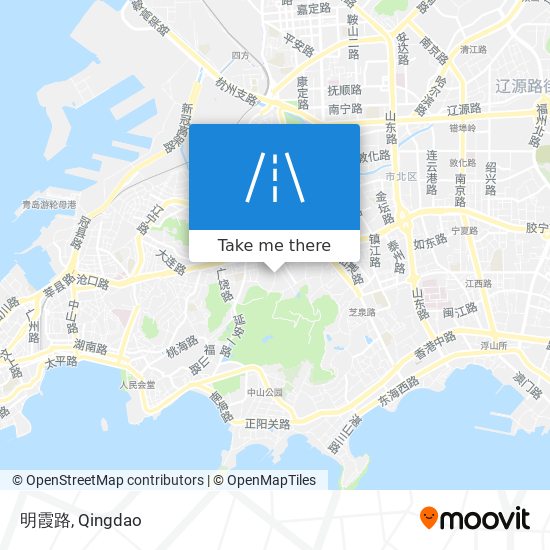 明霞路 map