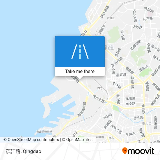 滨江路 map