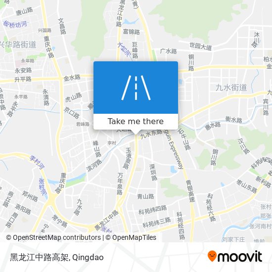 黑龙江中路高架 map