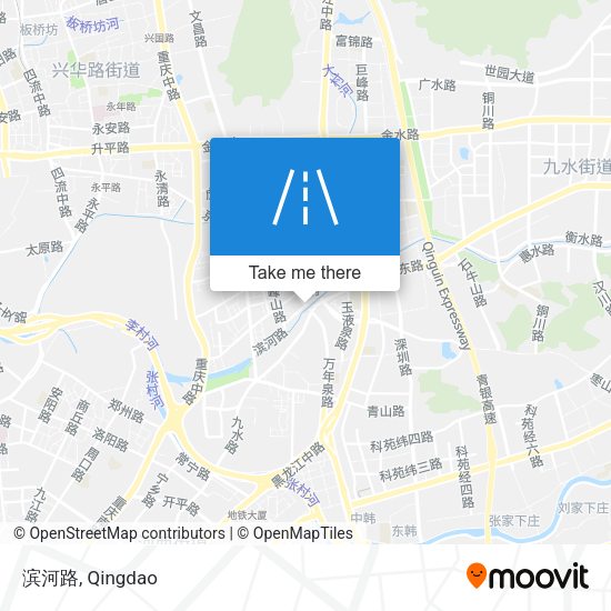滨河路 map