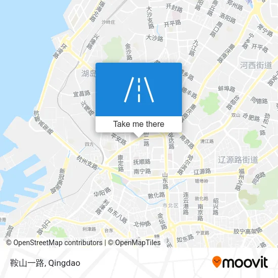 鞍山一路 map