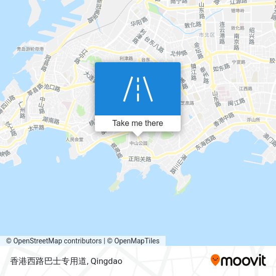 香港西路巴士专用道 map
