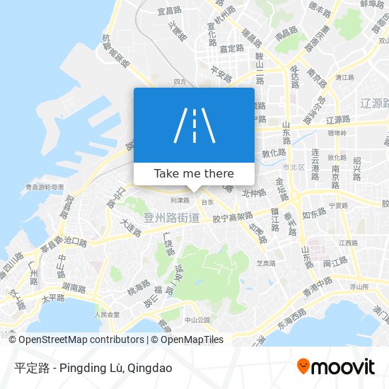 平定路 - Pingding Lù map