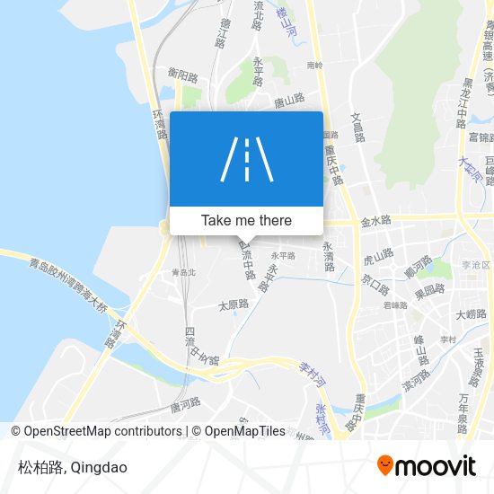 松柏路 map