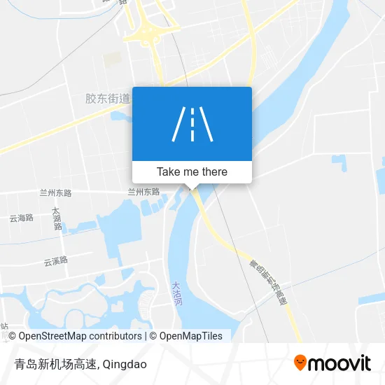 青岛新机场高速 map