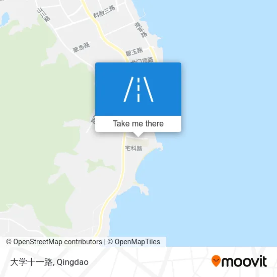大学十一路 map