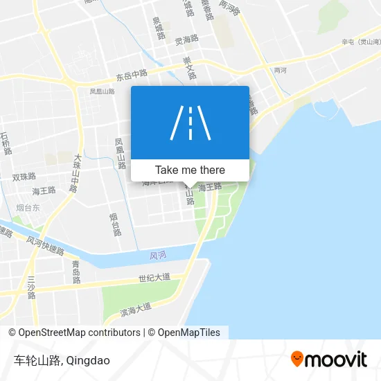 车轮山路 map