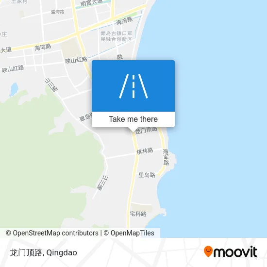 龙门顶路 map