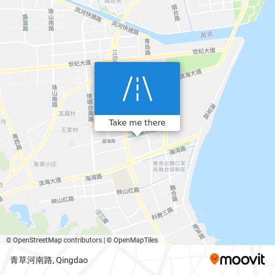 青草河南路 map