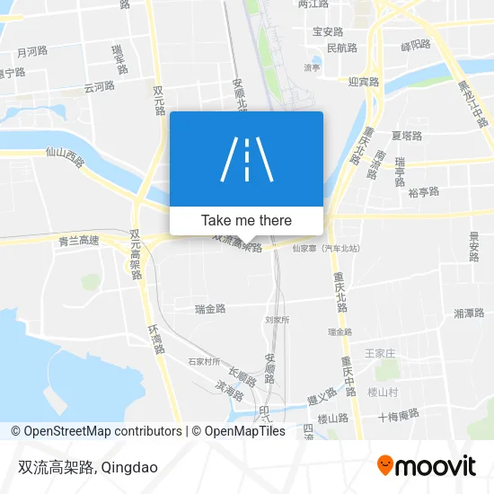 双流高架路 map