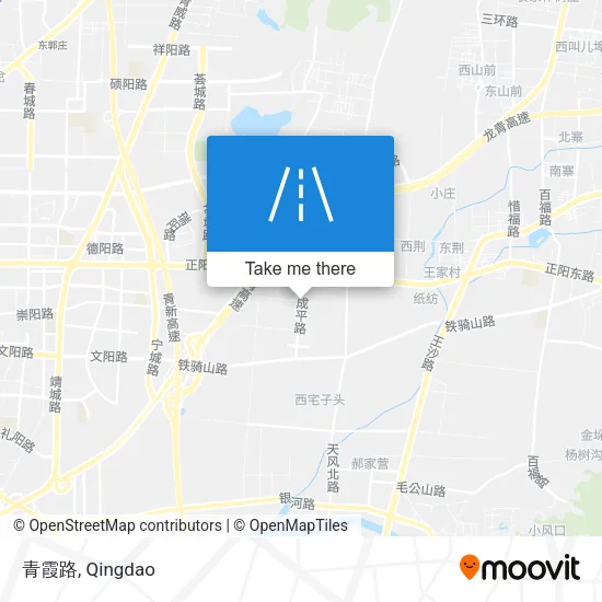 青霞路 map