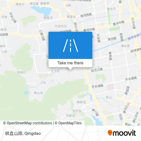 棋盘山路 map
