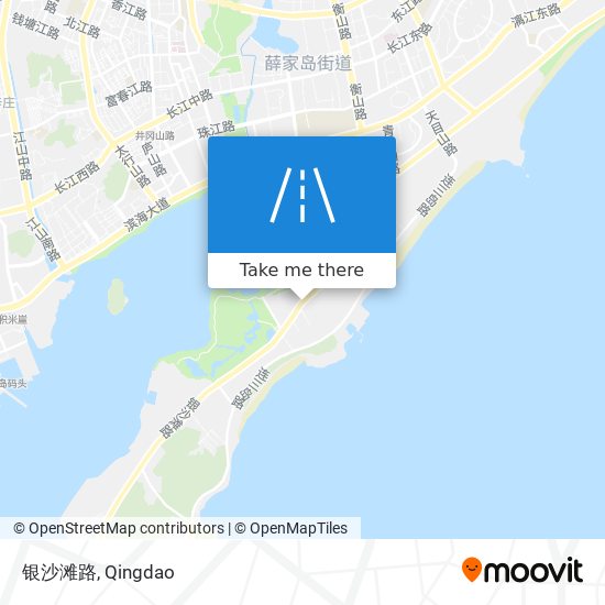 银沙滩路 map