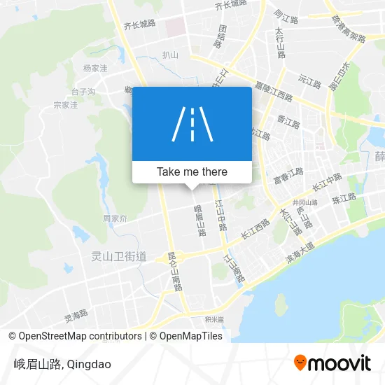 峨眉山路 map