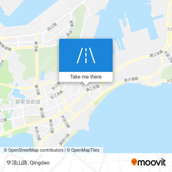 华顶山路 map
