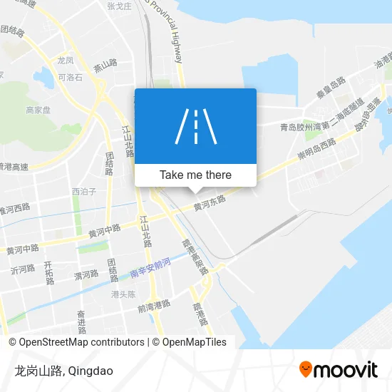 龙岗山路 map